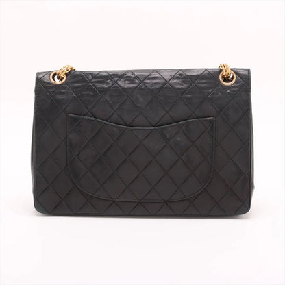 Chanel With Serial Seal Matelasse Lambskin Leather Double Flap 2WAY Chain