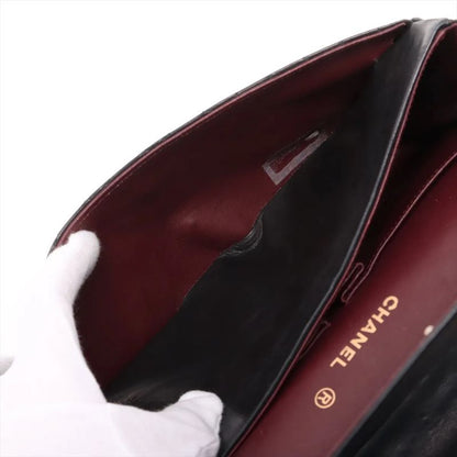 Chanel With Serial Seal Matelasse Lambskin Leather Double Flap 2WAY Chain