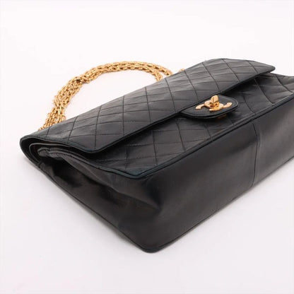 Chanel With Serial Seal Matelasse Lambskin Leather Double Flap 2WAY Chain