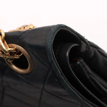 Chanel With Serial Seal Matelasse Lambskin Leather Double Flap 2WAY Chain