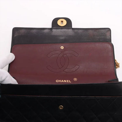 Chanel With Serial Seal Matelasse Lambskin Leather Double Flap 2WAY Chain