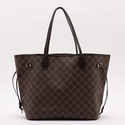 Louis Vuitton Damier Neverfull MM N51105 Leather Tote Bag Shoulder Hand A4