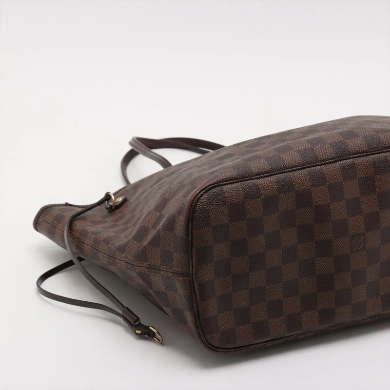 Louis Vuitton Damier Neverfull MM N51105 Leather Tote Bag Shoulder Hand A4