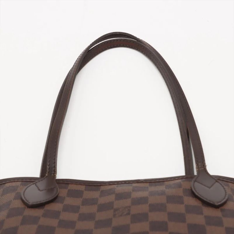 Louis Vuitton Damier Neverfull MM N51105 Leather Tote Bag Shoulder Hand A4