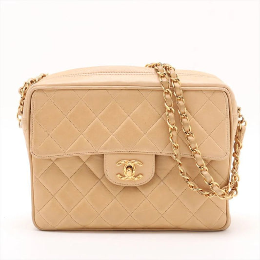 Chanel With Serial Seal Mini Matelasse Lambskin Leather Chain Shoulder Bag