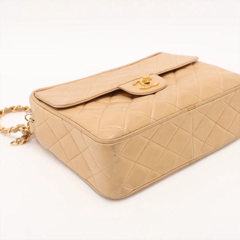 Chanel With Serial Seal Mini Matelasse Lambskin Leather Chain Shoulder Bag