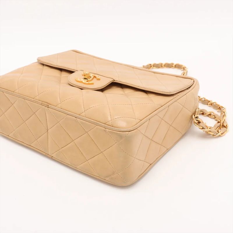 Chanel With Serial Seal Mini Matelasse Lambskin Leather Chain Shoulder Bag