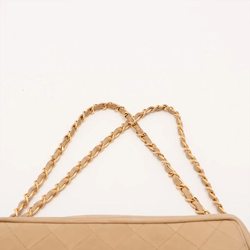 Chanel With Serial Seal Mini Matelasse Lambskin Leather Chain Shoulder Bag