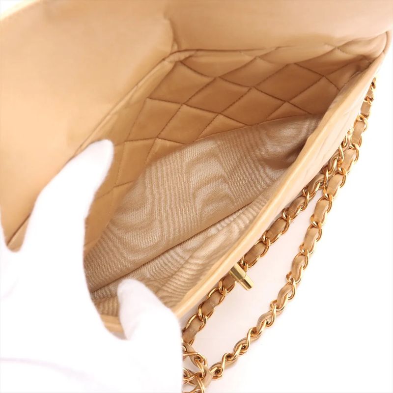 Chanel With Serial Seal Mini Matelasse Lambskin Leather Chain Shoulder Bag