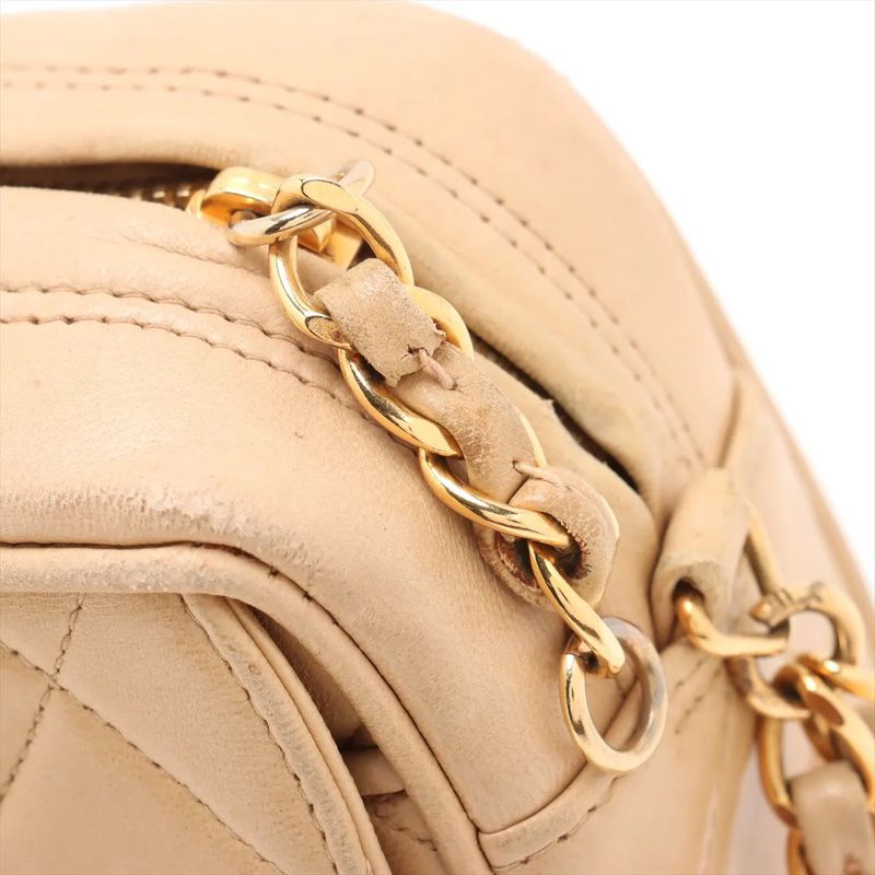 Chanel With Serial Seal Mini Matelasse Lambskin Leather Chain Shoulder Bag