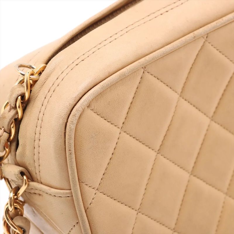 Chanel With Serial Seal Mini Matelasse Lambskin Leather Chain Shoulder Bag