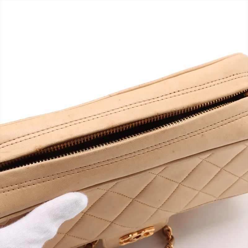 Chanel With Serial Seal Mini Matelasse Lambskin Leather Chain Shoulder Bag