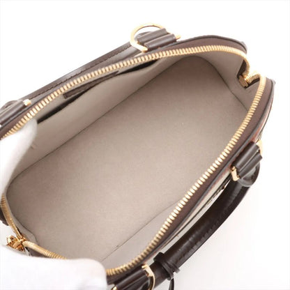 Louis Vuitton Alma BB Time Trunk M52552 Leather 2WAY Handbag Crossbody Shoulder