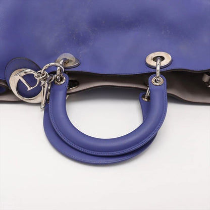 Christian Diorissimo Leather 2WAY Handbag Crossbody Tote Shoulder A4 Ladies MMM