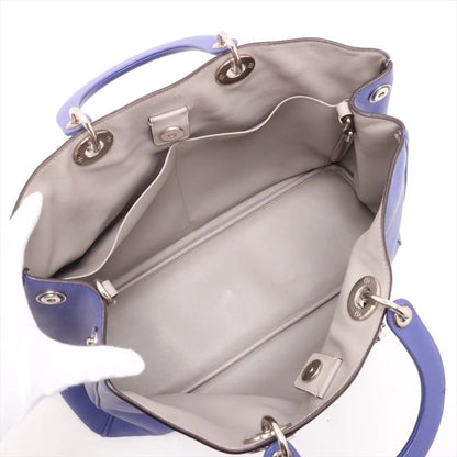 Christian Diorissimo Leather 2WAY Handbag Crossbody Tote Shoulder A4 Ladies MMM