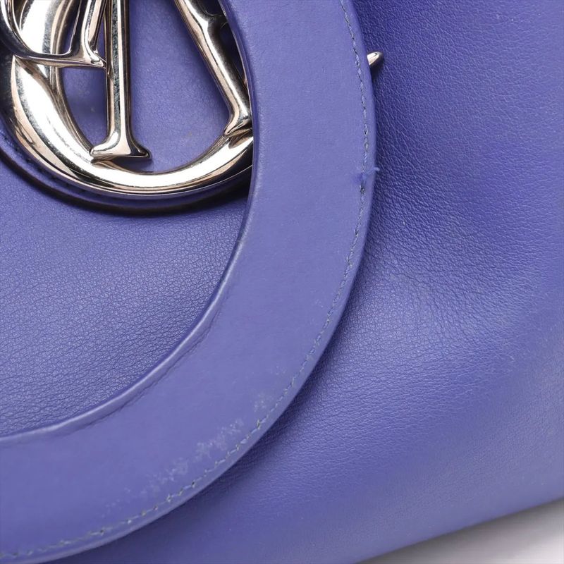 Christian Diorissimo Leather 2WAY Handbag Crossbody Tote Shoulder A4 Ladies MMM