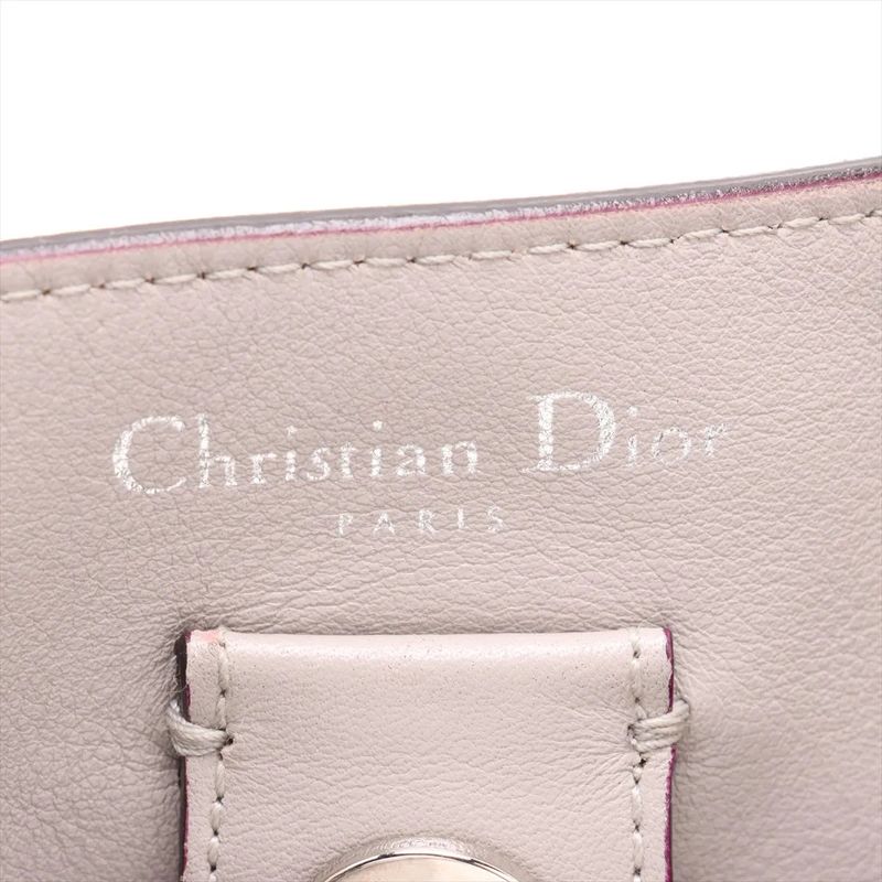 Christian Diorissimo Leather 2WAY Handbag Crossbody Tote Shoulder A4 Ladies MMM