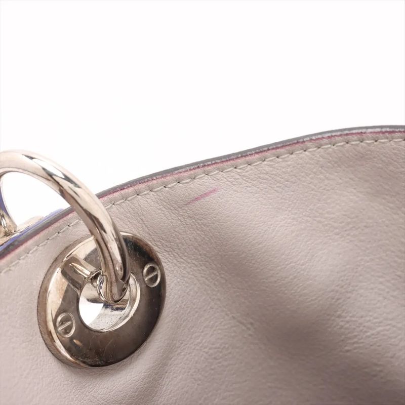 Christian Diorissimo Leather 2WAY Handbag Crossbody Tote Shoulder A4 Ladies MMM