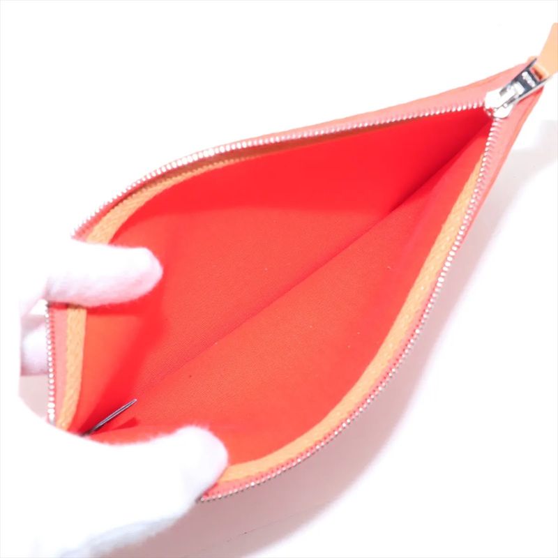 Hermes Z Marked Herbag Her Bag Zip PM Toile Officier Leather 2WAY Handbag