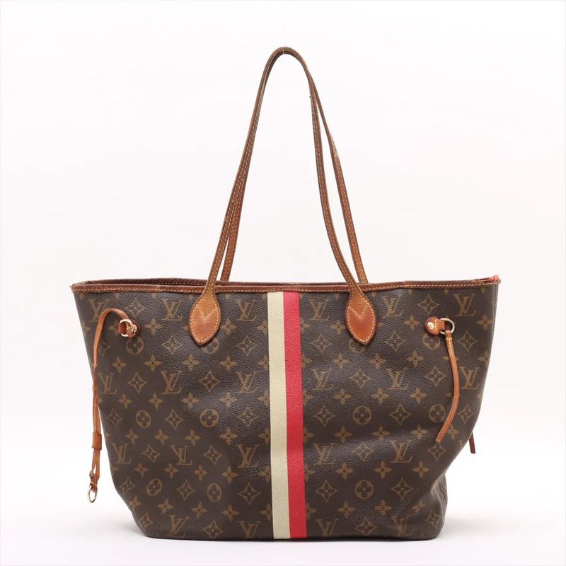 Louis Vuitton Monogram Neverfull MM M40156 Leather Tote Bag Shoulder Hand A4