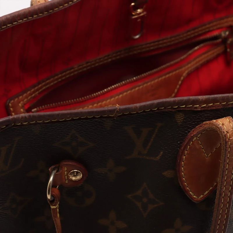 Louis Vuitton Monogram Neverfull MM M40156 Leather Tote Bag Shoulder Hand A4