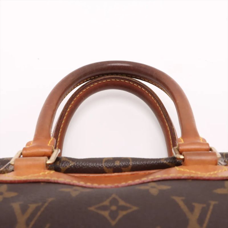 Louis Vuitton Monogram Deauville M47270 Leather Handbag Tote Genuine Leather A4