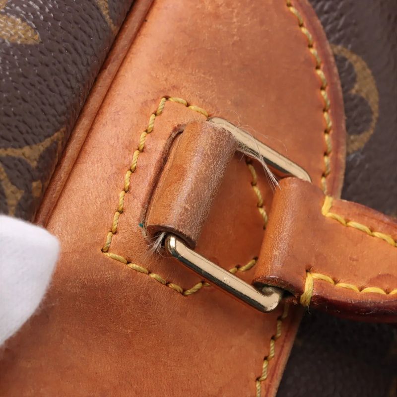 Louis Vuitton Monogram Deauville M47270 Leather Handbag Tote Genuine Leather A4