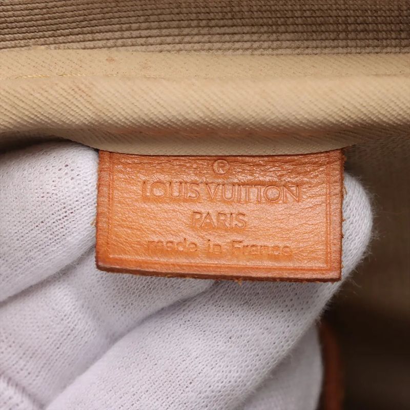 Louis Vuitton Monogram Deauville M47270 Leather Handbag Tote Genuine Leather A4