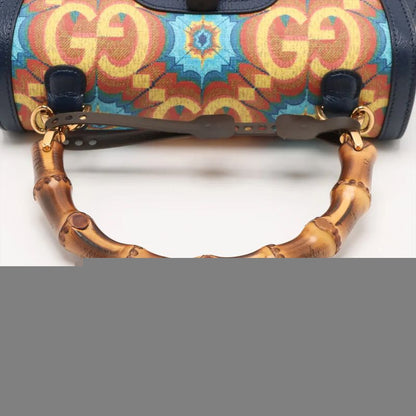 Unused Gucci Bamboo 1947 GG Logo 678489 Leather 2WAY Handbag Crossbody Shoulder