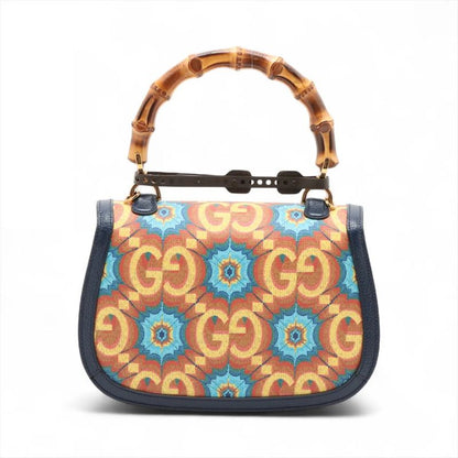 Unused Gucci Bamboo 1947 GG Logo 678489 Leather 2WAY Handbag Crossbody Shoulder