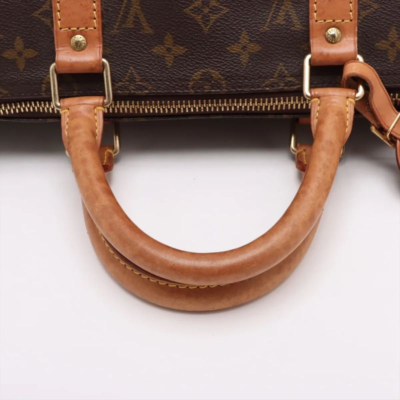 Louis Vuitton Monogram Keepall Bandoliere 50 M41416 Leather Boston Bag Business