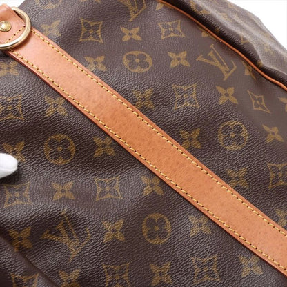 Louis Vuitton Monogram Keepall Bandoliere 50 M41416 Leather Boston Bag Business