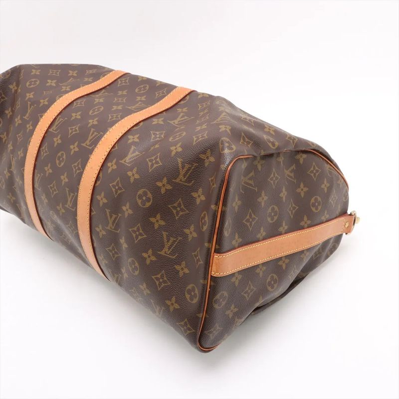 Louis Vuitton Monogram Keepall Bandoliere 50 M41416 Leather Boston Bag Business