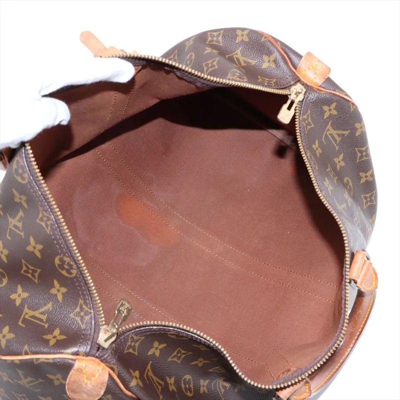 Louis Vuitton Monogram Keepall 45 M41428 Leather Boston Bag Business Travel