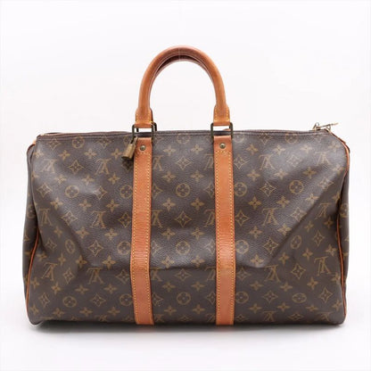 Louis Vuitton Monogram Keepall 45 M41428 Leather Boston Bag Business Travel