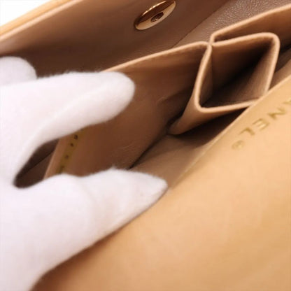 Chanel With Serial Seal Choco Bar Lambskin Leather Chain Shoulder Bag Shoulder