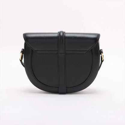 Celine Buzas Ses 16 Medium Leather Shoulder Bag Crossbody Hand Black Women's
