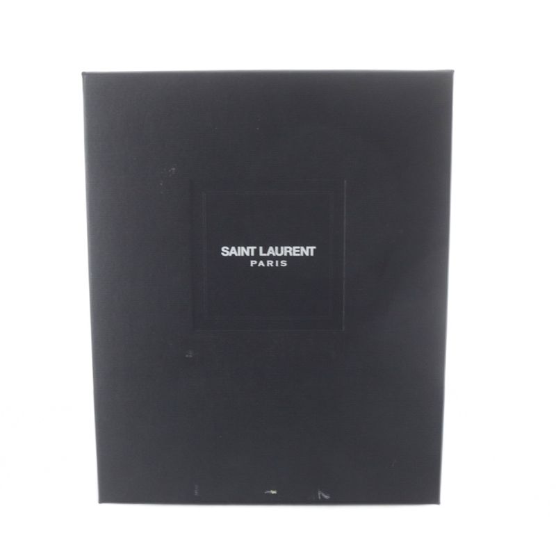 Saint Laurent Paris YSL Line Chain Wallet Shoulder Bag Leather Red 377829