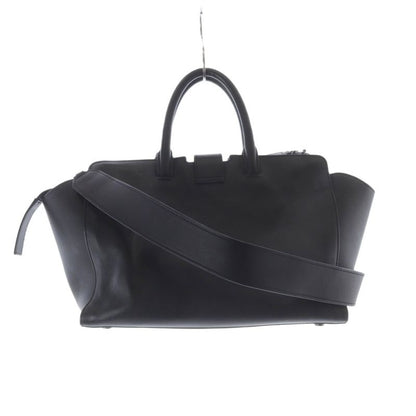 Saint Laurent Paris Downtown Cabas Shoulder Bag Handbag 2way Black