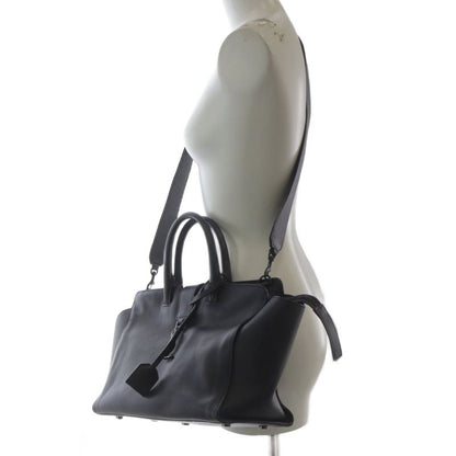 Saint Laurent Paris Downtown Cabas Shoulder Bag Handbag 2way Black