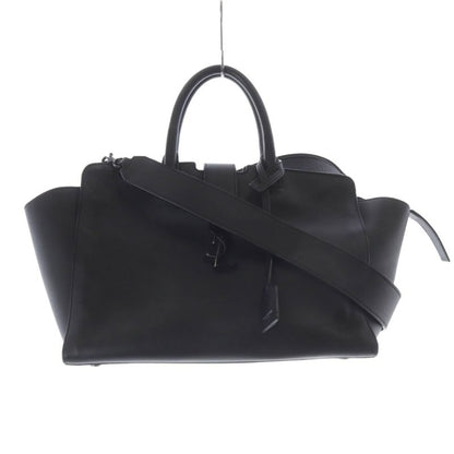 Saint Laurent Paris Downtown Cabas Shoulder Bag Handbag 2way Black