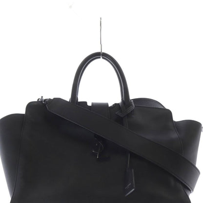 Saint Laurent Paris Downtown Cabas Shoulder Bag Handbag 2way Black