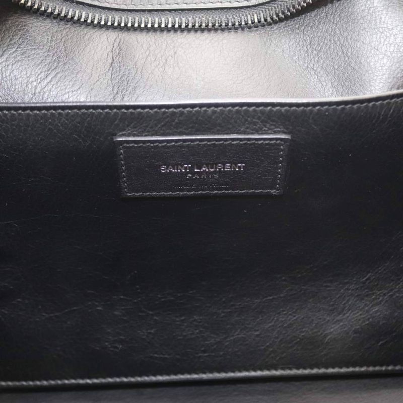 Saint Laurent Paris Downtown Cabas Shoulder Bag Handbag 2way Black