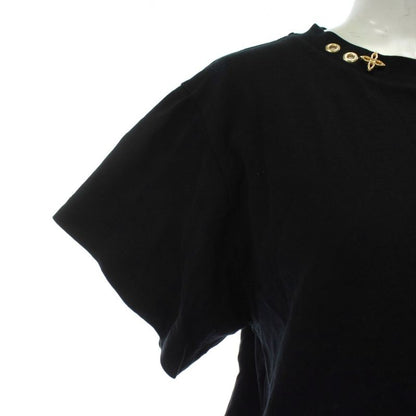 Louis Vuitton T-shirt Cut And Sewn Short Sleeves Crew Neck Side Straps Gold