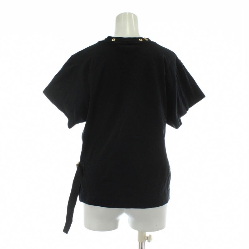 Louis Vuitton T-shirt Cut And Sewn Short Sleeves Crew Neck Side Straps Gold