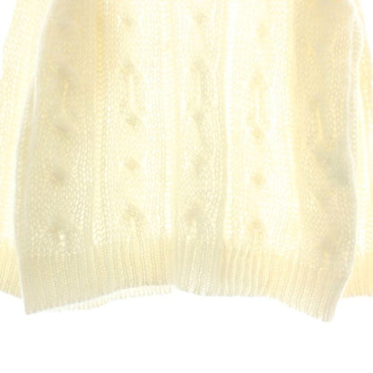 Celine 22AW Eddy Period Boxy Aran Sweater Knit Mohair Wool Mix Long Sleeve Crew