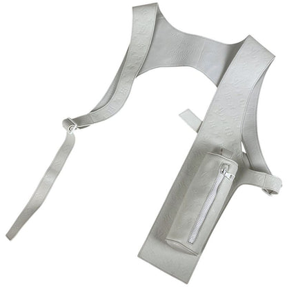 Louis Vuitton Harness Vest Monogram Virgil Abloh Pouch Top Vest Sheepskin White