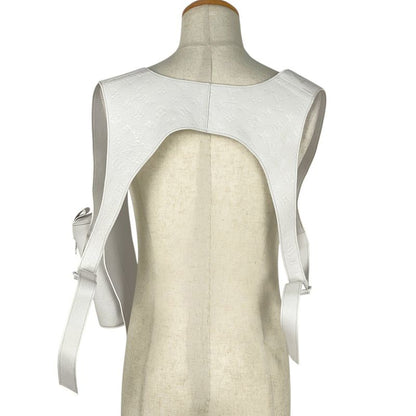 Louis Vuitton Harness Vest Monogram Virgil Abloh Pouch Top Vest Sheepskin White
