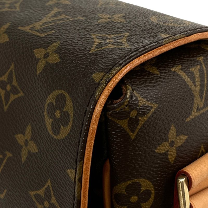 Louis Vuitton Abbess Messenger Bag Crossbody Shoulder Bag Monogram Brown M45257