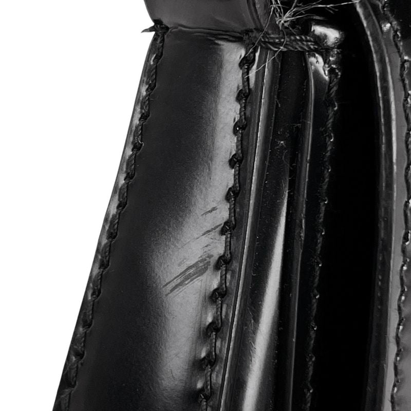 Prada Cles O Shoulder Bag Crossbody Logo Plate Shoulder Bag Leather Nero